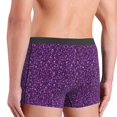 thumbnail image 4 of Men's Boxer Briefs, Purple Glitter Lightning Soft Comfy Mens Underwear Boxer Briefs Breathable With Widen Waist, 4 of 7