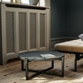 thumbnail image 3 of COSIEST Outdoor Patio 31.5" W x 12" H Dark Grey Round Metal Coffee Table Stand, 3 of 6