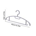 thumbnail image 4 of Sentmoon Clothes Drying Rack Laundry Drying Rack Seamless Clothes Hangers Skids-proof Antis-Shoulder-Bump Style Household Plastic Garment Hangers Extra-Thickened Reinforced Drying Racks, 4 of 7