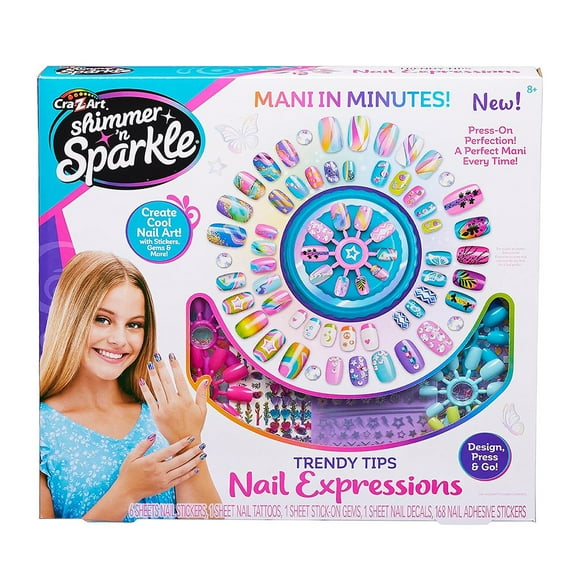 Shimmer & Sparkle Expresión de uñas en tendencia