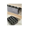 thumbnail image 5 of Kitchen Cube Glassware Storage Bin - Durable Polyester, Adjustable Compartments, Sturdy Interior Walls, ID Window, Kitchen Storage, Graphite, 5 of 8