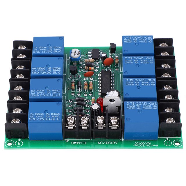 Time Sequence Module, 8 Channels Power Time Sequence Board 0.2-4S Adjustable Reliable Operation For Stage KTV And Other Audio Equipment