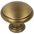 thumbnail image 2 of Cosmas 5422BAB Brushed Antique Brass Cabinet Hardware Mushroom Knob - 10 Pack, 2 of 2