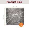 thumbnail image 2 of Uxcell 10Pcs Peel and Stick Marble Tiles, Waterproof Wall Panel Backsplash, 12"x12" Peel and Stick Shower Tiles for Bathroom, Slate Gray Design, 2 of 7