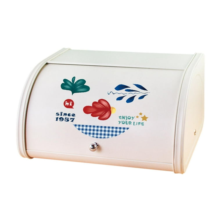 Rolltop Bread Box Iron Bread Box Large Capacity 12.40''x10.04''x6