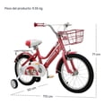 thumbnail image 4 of Bicicleta Infantil Little monkey Roja Rodada 16 Con Canasta, 4 of 4