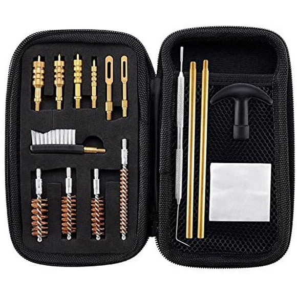 Universal Gun Cleaning Kit .22.357.38.9Mm.45 Caliber Rifle Bronze Bore Brush And Brass Jag Adapter