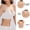 A1_White, variant on Womens Wireless Jelly Bras Comfortable Push Up Bra No Underwire Bra Full Support Lift Everyday Seamless Tshirt Bras Deep V Neck Convertible Strap Low Back Lift Bust Shaping Bra Beige L