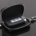thumbnail image 3 of PU Leather Car Key Wallets Men Key Holder Housekeeper Keys Organizer Zipper Key Case, 3 of 8