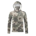 thumbnail image 7 of OGLCCG Men's Hooded Sun Shirts with Mask UPF 50+ Sun Protection Fishing Hiking Shirts Camouflage Printed Long Sleeve Rash Guards Cooling Hoodies, 7 of 7