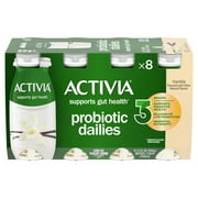Activia Probiotic Dailies Vanilla Lowfat Probiotic Yogurt Drinks, 3.1 fl oz, 8 Count