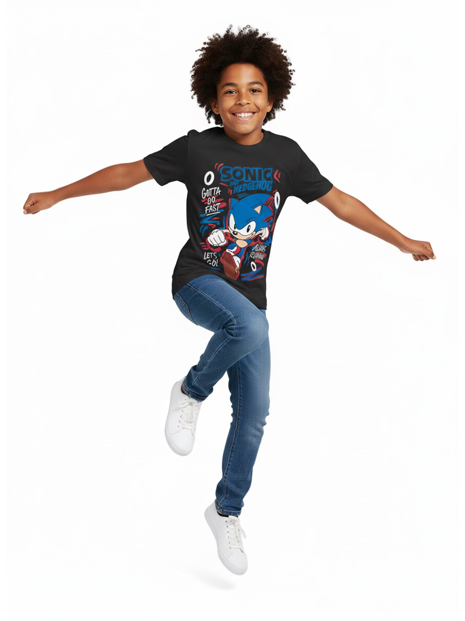 Sonic the Hedgehog, Boys' & Big Boys' Graphic T-Shirt, Cub Lines, Sizes 4-18