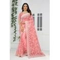 thumbnail image 3 of Traditional Net Saree With Unstitched Blouse, 3 of 4