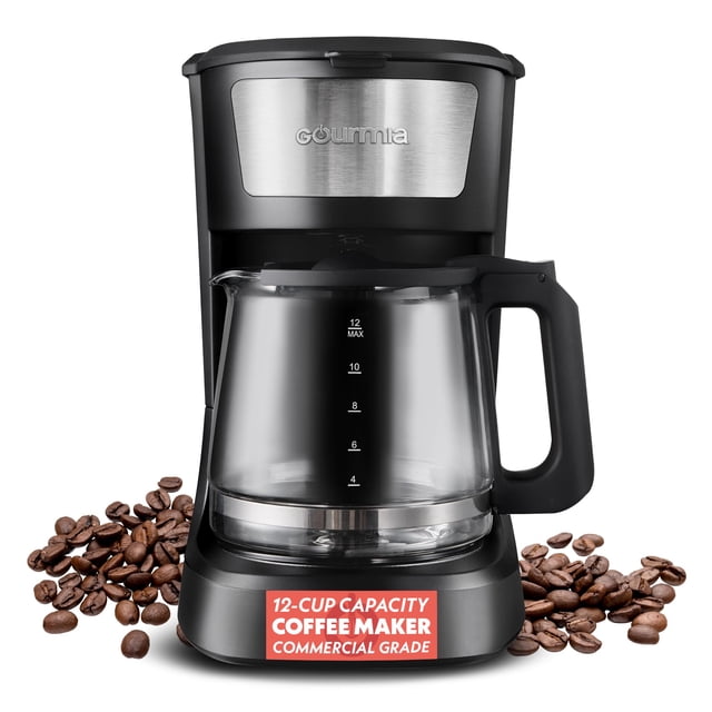 Cafetera Gourmia para 12 tazas One-Touch, Keep Warm