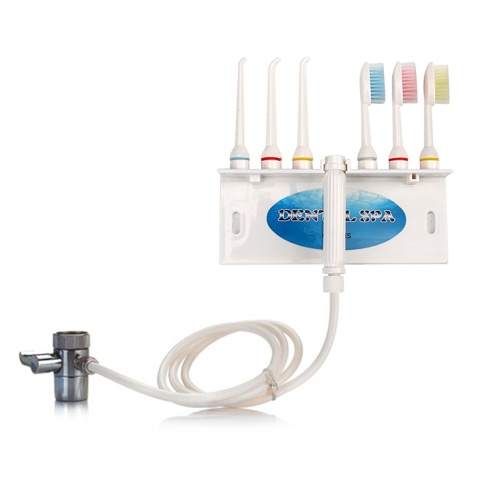 Water Flosser for Family Use 3 Jet Tips & 3 Toothbrush for Faucet & Shower, Oral Irrigator Non-Electric Safety , Dental Oral Care Tooth Cleaning