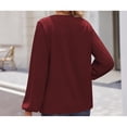 thumbnail image 4 of Camisas de mujer de manga larga, suéteres elegantes de manga larga, tops casuales., 4 of 5