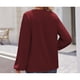 thumbnail image 4 of Camisas de mujer de manga larga, suéteres elegantes de manga larga, tops casuales., 4 of 5