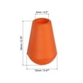 thumbnail image 2 of Bell End Stopper, Cord Rope Lock for Drawstring Bag, Orange 100 Pack, 2 of 5