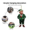 thumbnail image 2 of Adorno Donald Trump Hanging Ornament Acrílico para Autos Mirror, 2 of 9