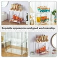 thumbnail image 3 of WASHWEPE Lotion and Perfume Organizer Transparent Stainless Steel Vanity Organizer 1Pcs, 3 of 7