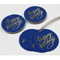 thumbnail image 4 of Inkdotpot 50 - Pack Happy Holiday Favor Paper Tag Craft Real Gold Foil Hang Tag, 4 of 6
