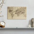 thumbnail image 6 of Elephant Stock The World Is Your Oyster Map Wall Art - Horizontal Canvas Wall Art - Living Room Wall Decor - Map Canvas - Brown And Gray Decor - 12" x 8", 6 of 6