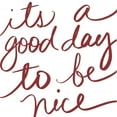 thumbnail image 2 of SD Graphics Studio 20x20 Black Ornate Wood Framed with Double Matting Museum Art Print Titled - Its A Good Day To Be Nice, 2 of 4