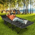 thumbnail image 3 of 500LB Capacity Folding Cot - 1200D Double Oxford & Adjustable Height. Lightweight with Carry Bag for All-Terrain Outdoor Use., 3 of 11