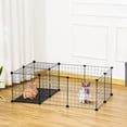 thumbnail image 2 of Small Animal Cage Rabbit Cage with Door Guinea Pig Playpen Small Animal Fence for Bunny Chilla Freret Chilla Indoor and Outdoor Use Total Panels x x &, 2 of 9