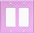 thumbnail image 6 of Metal Light Switch Plate Cover Japanese Sea Wave Pattern Purple Wallpaper WAL022, 6 of 13