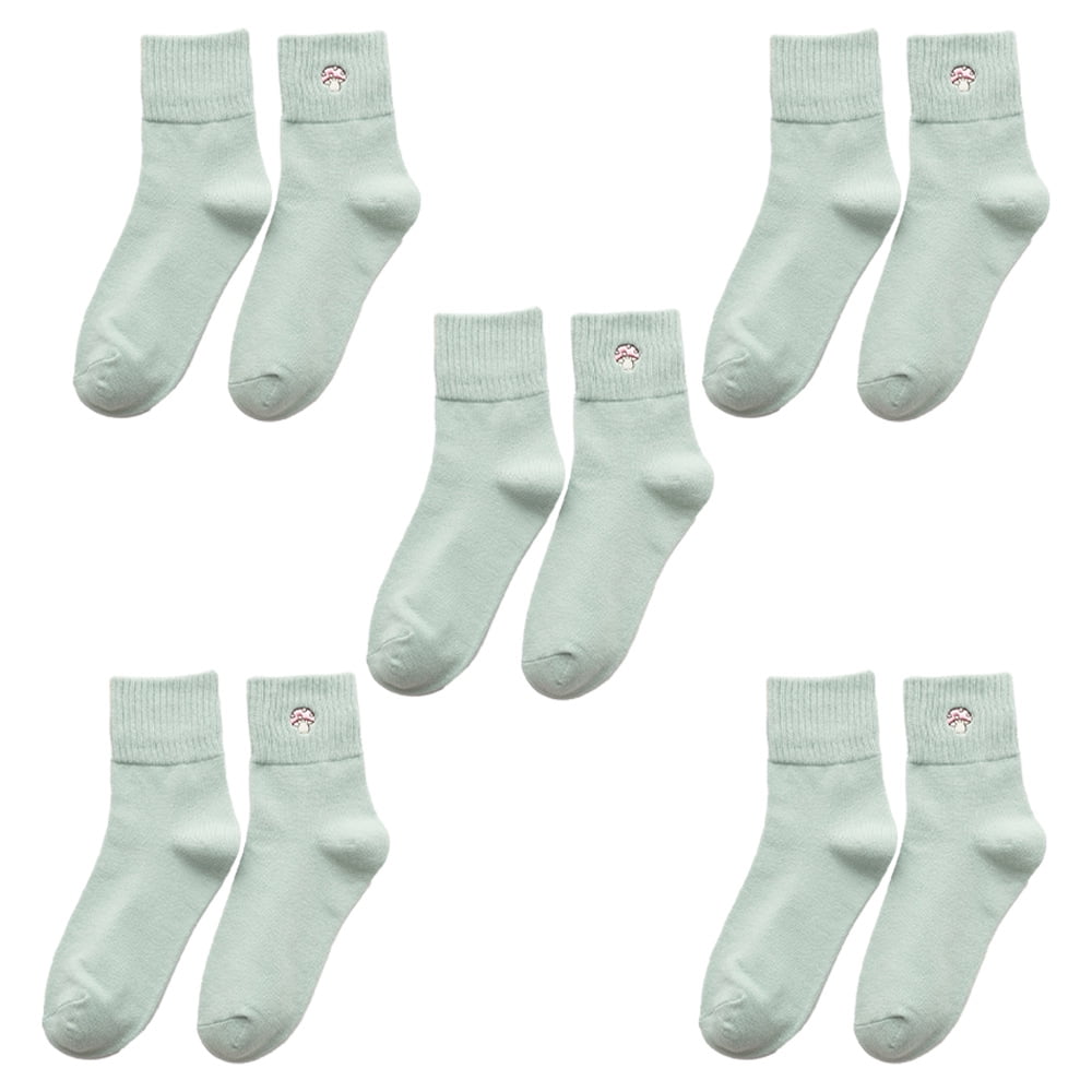 Women Thin Bamboo Socks Crew Lightweight Above Ankle Casual Dress Sock