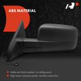 thumbnail image 3 of A-Premium Driver Side Manual Door Mirror - Compatible with Ram 1500 2013-2022, 1500 Classic 2019-2022, 2500 3500 2013-2018 - Non-Heated Manual Folding Black Texture - Replace# 68142667AP, 3 of 8