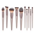 thumbnail image 1 of 10st Professionella sminkborstar, make up set - Rosé, 1 of 1