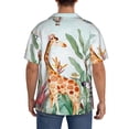 thumbnail image 3 of Sikiie Animals-1 Men's Cuban Shirt, Hawaiian Shirts, Business Casual Button Down Shirts, Short Sleeve Shirt-X-Large, 3 of 5