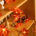 thumbnail image 4 of Waterproof Maple Leaf LED String Light Backyard Courtyard Bedroom Backyard Courtyard Christmas Strip Lamp Garland Christmas Thanks-giving Decoration 3 Meters, 4 of 6