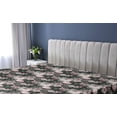 thumbnail image 5 of Ambesonne Nature Fitted Sheet, Wild Exotic Flower Leaves, Twin XL Size, Pale Pink and Charcoal Grey, 5 of 5