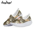 thumbnail image 2 of Summer Mesh Wedges Flats Leopard With Flower Ladies Casual Heightrease Shoes Slip On Platform Swing Shoes 2024, 2 of 5