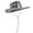 With rope, variant on Sparkly Mirrored Cowboy Hat Reflective Disco for Bachelorette Party Hat All-match for Club Stage
