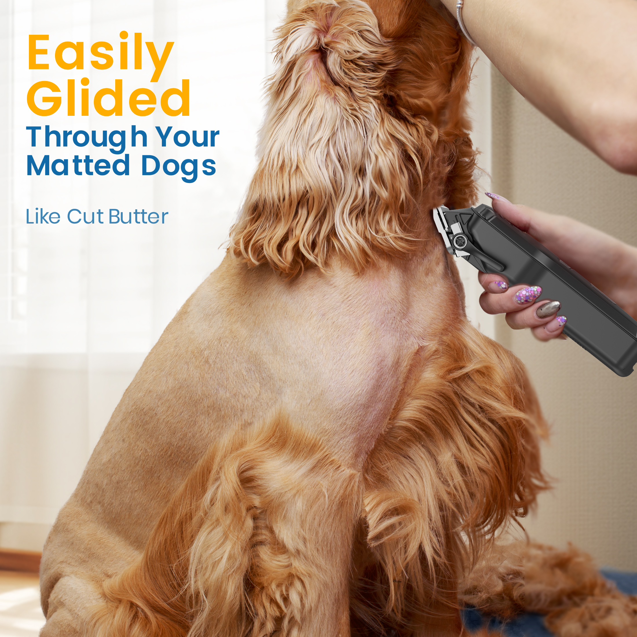 Oneisall DC-600 Cordless Dog Clippers Stainless Steel photo 3