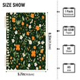 thumbnail image 2 of FORMRS 1-Subject Spiral Notebook 8" x 5" College Ruled 60 Refillable Sheet A5 Hard Cover, Orange Flowers, 2 of 7