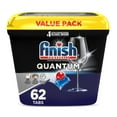 thumbnail image 2 of Finish Quantum Dishwasher Pods, No Pre-Rinse Dishwasher Detergent Soap Tabs, 62 Count, 2 of 9