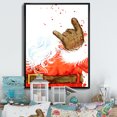 thumbnail image 1 of Designart Christmas Holiday Fancy Santa Claus VI Traditional Floating Frame Wall Art, 1 of 4