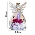 thumbnail image 2 of Adorno de ángel de cristal con hermosas flores para aniversario de boda. MFZFUKR BST3003036-4, 2 of 5
