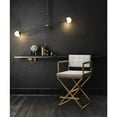 thumbnail image 4 of TOV Furniture Director White Gold Steel Barstool, 4 of 9