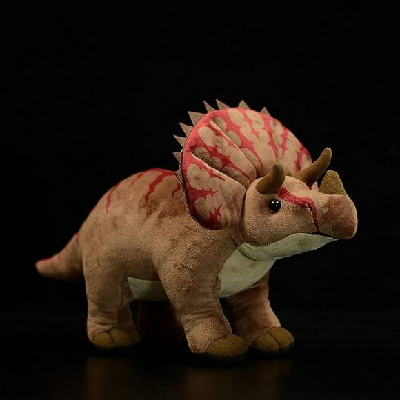 Zhongxin Made Simulation Triceratops Dinosaur Stuffed Animal - 15 Inch Simulation Dinosaur Plush Toy Lovely Triceratops Dinosaur Stuffed Animal Toy As Gifts For Your Kids