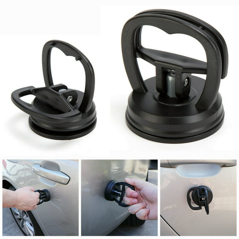 l)car Dent Puller, Ergonomic Handle Auto Repair Suction Cup High Power Easy  To Use Black Rubber Abs Case For Granite Glass