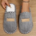 thumbnail image 7 of KANG Cozy Slippers And Stylish Indoor Stripe Slippers For Couples Warm And Comfortable Home Footwear, 7 of 7