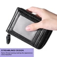thumbnail image 4 of Credit Card Holder, Black Vertical  Wallet, For Credit Card Banknote Business Card Cash, 4 of 8