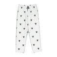 thumbnail image 6 of Uemuo Hand Drawn Turtle Pattern Women's Wide Leg Palazzo Lounge Pants with Pockets Light Weight Loose Comfy Casual Pajama Pants-, 6 of 9