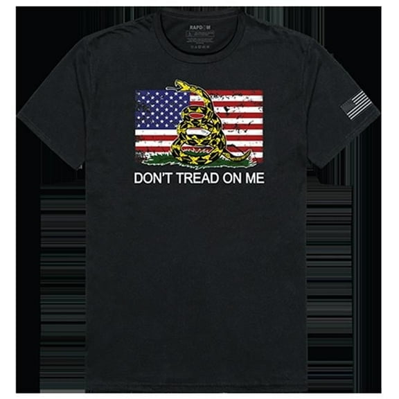 Flag 2 with Gadsden Tactical Graphic T-shirt, Black - Small